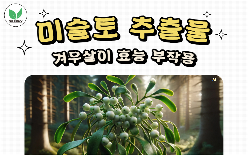 겨우살이 미슬토 추출물의 효능