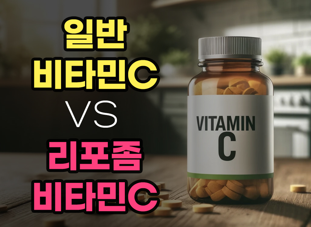 일반 비타민C vs 리포좀 비타민C